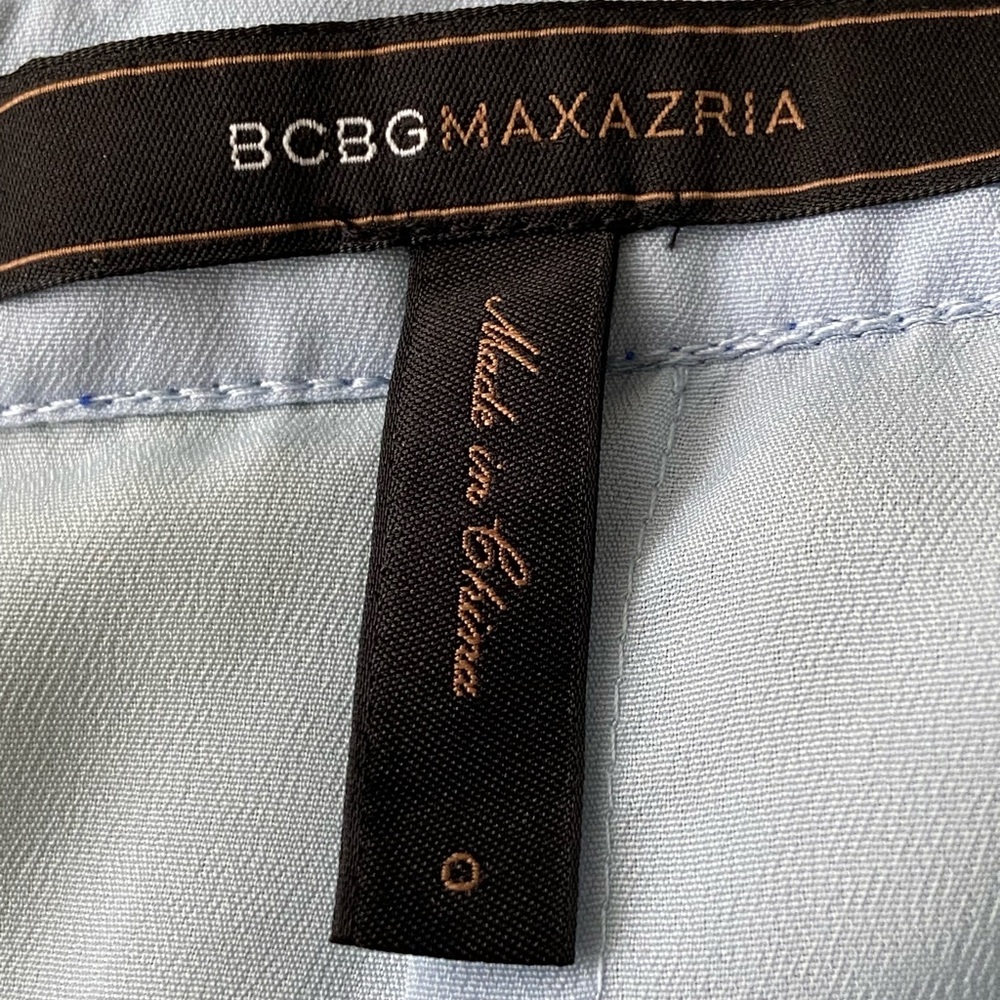 BCBG MaxAzria Blue Green Halter Maxi Dress - Picture 6 of 8